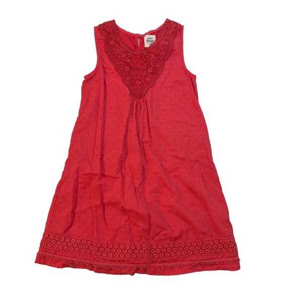 Mini Boden Other - Mini Boden Girls Red Cotton Sleeveless Dress with Lining, Size 7-8